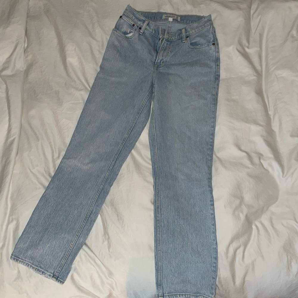 Abercrombie curve love faded light denim